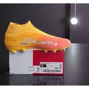 Lotto Solista 300 IX Gravity FG Soccer Cleats Speed Boots Yellow Orange Men's 10